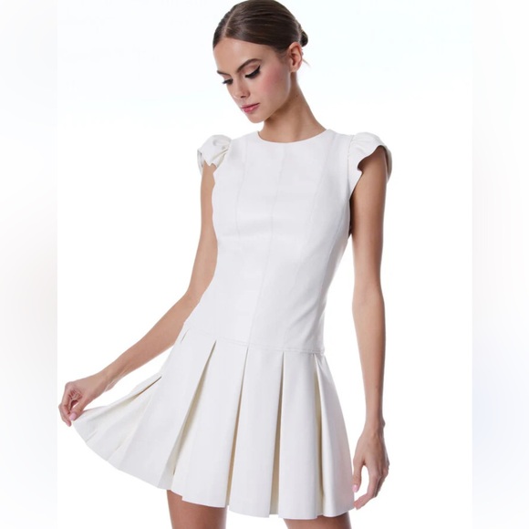 Alice + Olivia faux leather dress